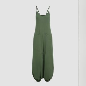 Green jumpsuit